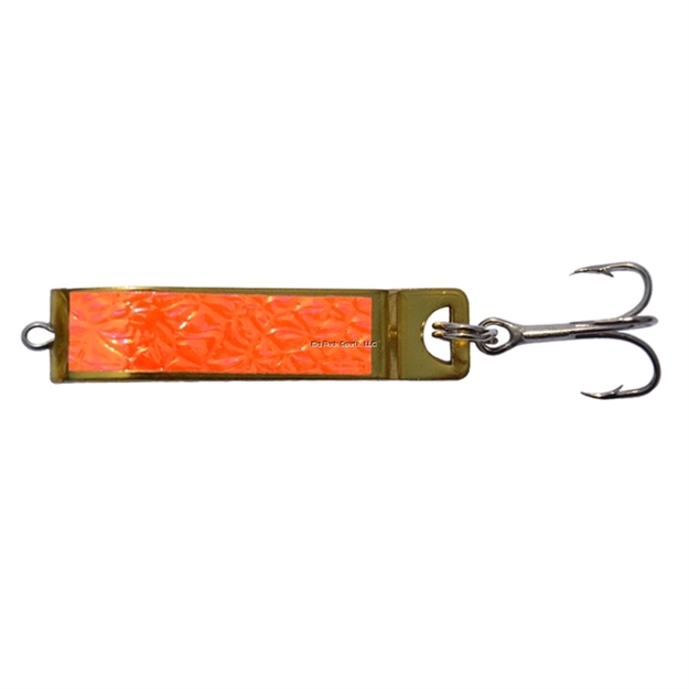 Picture of Mack's Lure Cripplure, 1/4 Oz, Brass/Crushed Fire