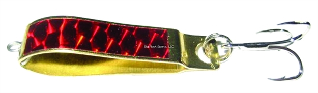 Picture of Mack's Lure Cripplure, 1/4 Oz, Brass/Red Prism