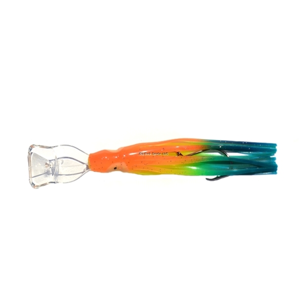 Picture of Macks Lure Pre-Tied Wiggle Hoochie With Action Bill, 4 1/2", Clown