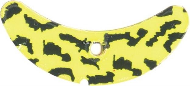 Picture of Mack's Lure Smile Blade, 1.1", Chartreuse Tiger-Black, 5/Pack