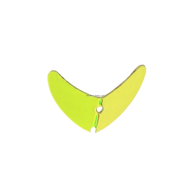 Picture of Mack's Lure Smile Blade 1.5" UV Lemon Lime 5 Pack