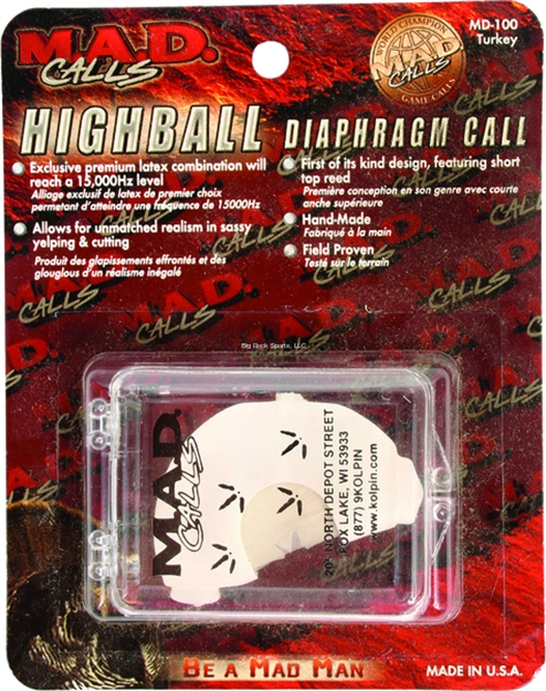 Picture of Mad High Ball Diaphragm Turkey Call, Adolescent Hen
