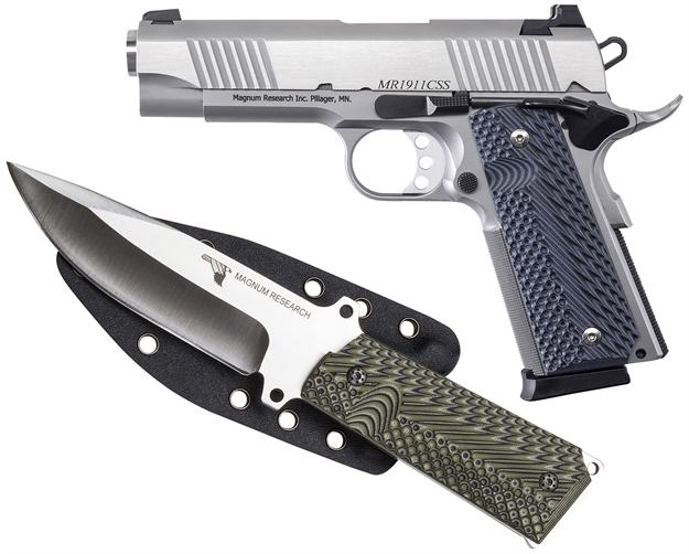 Picture of Magnum Research 1911 C Desert Eagle 9Mm 4.33 SS Knife Pkg DE1911C9SSK 761226090625