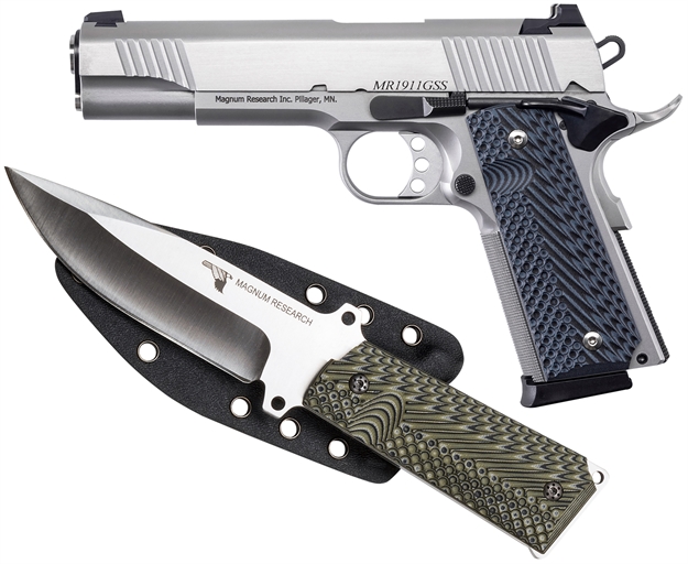 Picture of Magnum Research 1911 G Desert Eagle 9Mm 5 SS Knife Pkg DE1911G9SSK 761226090618