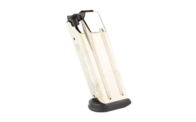 Picture of FN 20100719 510 Replacement Magazine 15Rd 10Mm Stainless Steel W/ Black Polymer Flush Floorplate Fits FN 510 Tactical 20-100719 845737016081