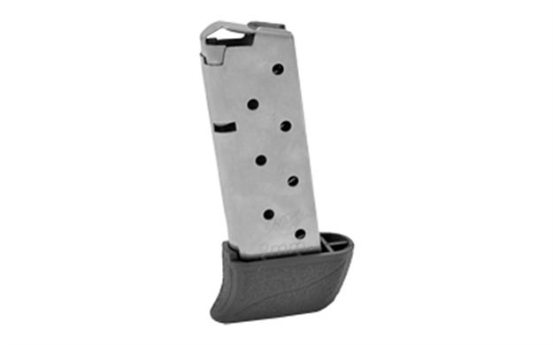Picture of  Kimber Mfg.,Inc 1200848A Micro 9 W/ Extended Base Pad 8Rd 9Mm Silver Stainless Steel