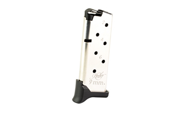 Picture of  Kimber Mfg, Inc 1200930A Micro 9 Tac-Mag 7Rd Extended 9Mm Luger Silver Steel