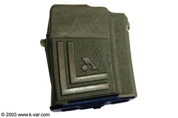 Picture of Magazine, 5.56X45, 5Rd, Circle ((10)), Waffle Pattern, OD Green Polymer, Double Stack, Arsenal BG