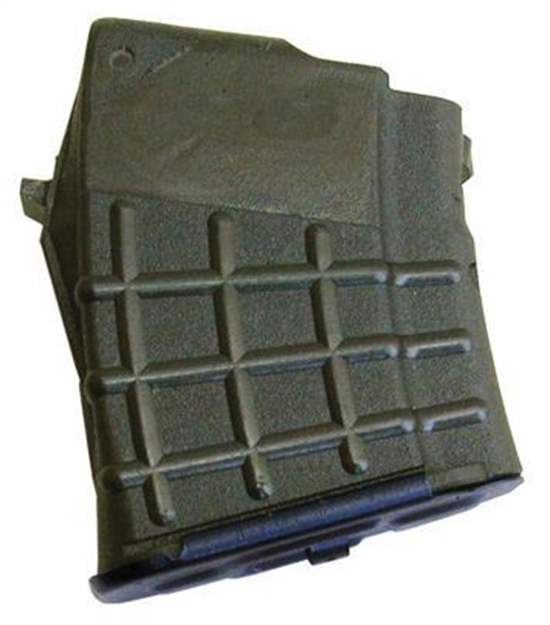 Picture of Magazine, 7.62X39 (Ak-47), 5Rd, Circle ((10)), Waffle Pattern, Green Reinforced Polymer, Arsenal BG