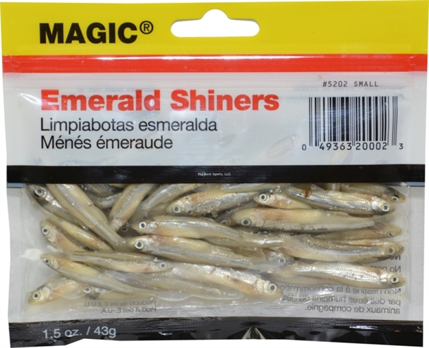 Picture of Magic Bait Preserved Shiner Minnows, Small, 1 1/2 OZ Bag, Natural