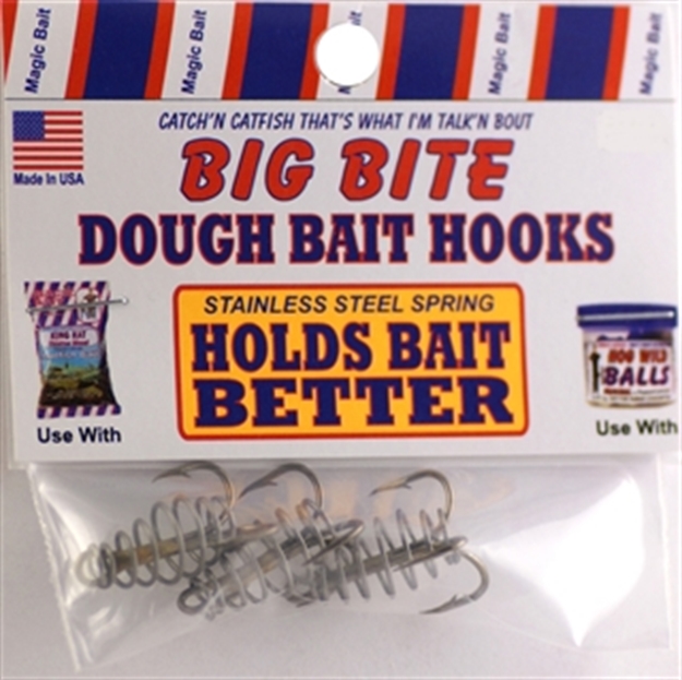 Picture of Magic Bait Big Bite Dough Bait Hook, Size 6, Treble, Bronze, 3 Per Pack 32-48