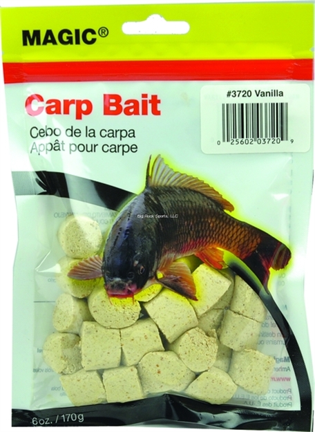 Picture of Magic Bait Carp Bait, Preformed, 6 OZ Bag, White/Vanilla