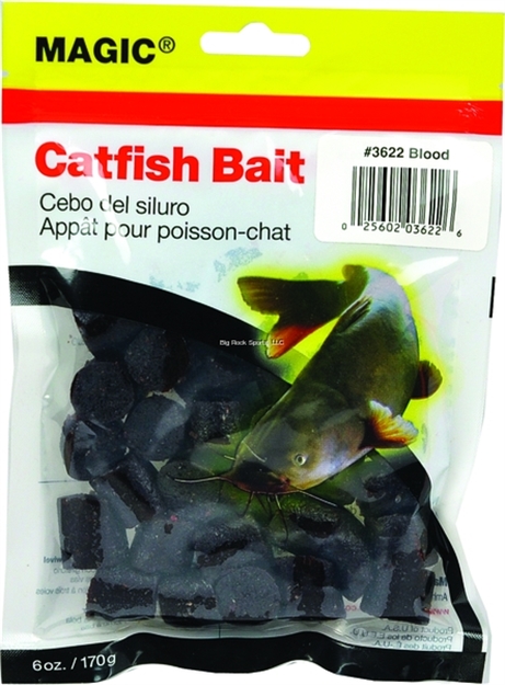 Picture of Magic Bait Catfish Bait 6Oz Bag Dark Red Blood