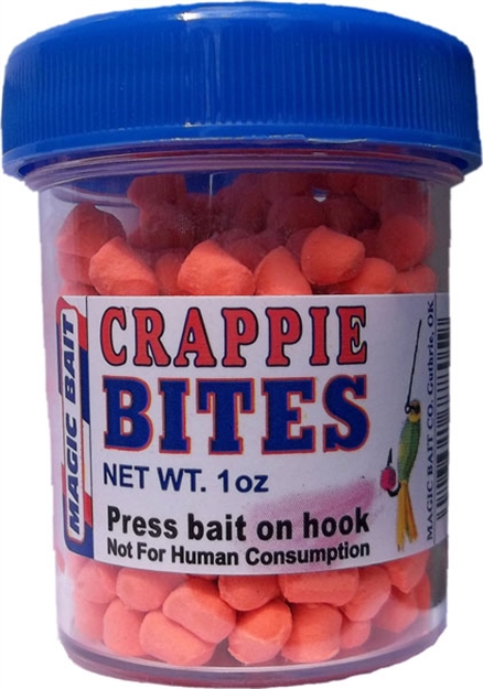 Picture of Magic Bait Crappie Bites Orange, Catch More Slabs, 1Oz Jar 05-12