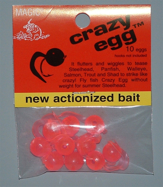 Picture of Magic Bait Crazy Eggs, 10 Per Bag, Fluorescent/Red