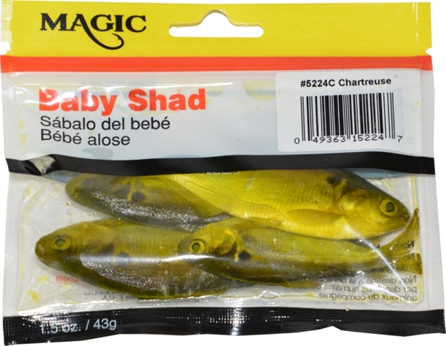 Picture of Magic Bait Preserved Shad 1 1/2Oz Bag, Chartreuse