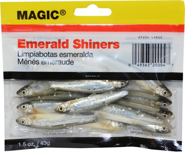 Picture of Magic Bait Preserved Shiner Minnows, Large, 1 1/2 OZ Bag, Natural 1.5Oz