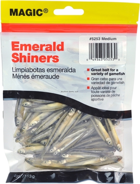 Picture of Magic Bait Preserved Shiner Minnows, Medium, 4 OZ Bag, Natural