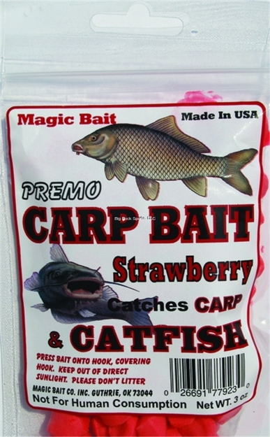 Picture of Magic Bait Strawberry Dough Bait, Catches All Dough Biting Fish,  3Oz Bag