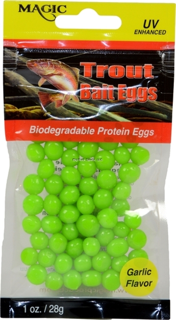 Picture of Magic Bait Trout Bait Eggs Chartreuse/Garlic 1 OZ Bag