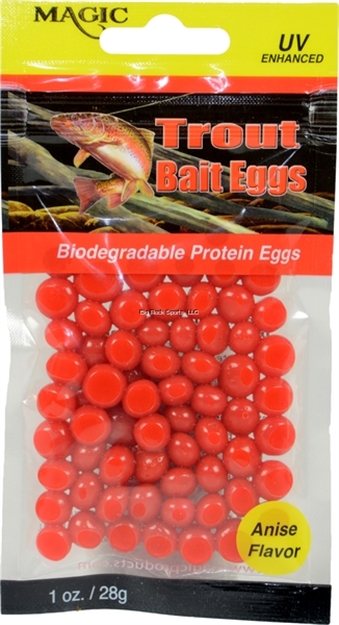 Picture of Magic Bait Trout Bait Eggs Deep Red/Anise 1 OZ Bag