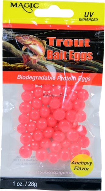 Picture of Magic Bait Trout Bait Eggs Flo. Pink/Anchovy 1 OZ Bag