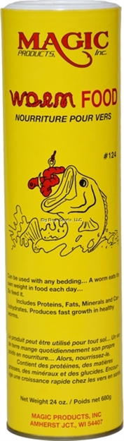 Picture of Magic Bait Worm Food 24Oz Canister