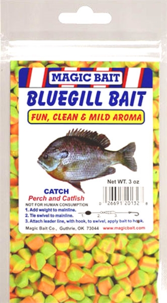 Picture of Magic Bait Bluegill Bait 3 Color Cubes 3Oz Re-Closeable Bag PB-3 026691201328