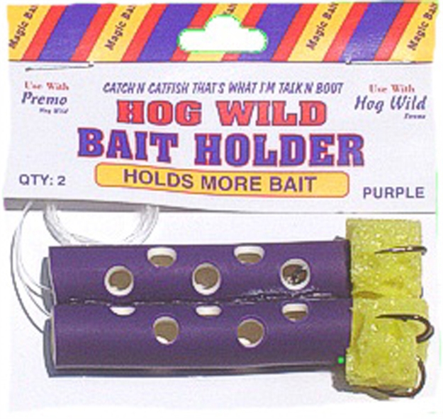 Picture of Magic Bait Hog Wild Hook, Size 4, Treble/Baitholder, Bronze, Purple Tube, 2 Per Pack 48-38