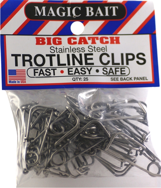 Picture of Magic Bait Trotline Clips SS Swivels Not Included 25Pk 777-12