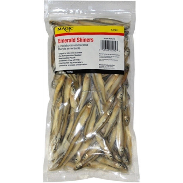 Picture of Magic Bait Preserved Shiner Minnows, Large, 16 OZ Bag, Natural