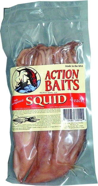 Picture of Magic Bait Preserved Squid, 4 Per Vacuum Pack Pouch