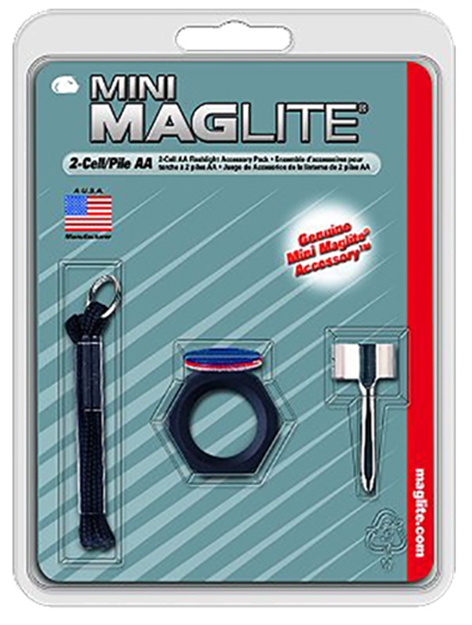 Picture of Maglite Am2a016 Mini Maglite Accessory Pack Clear/Red/Blue Lenses W/Holder/Clip