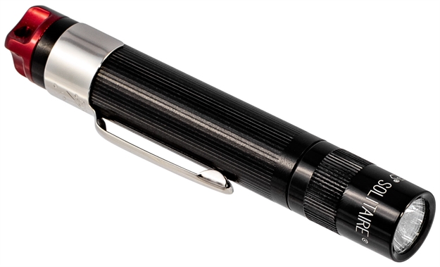 Picture of Maglite J3asw2 Solitaire  Red Led 47 Lumens Aaa (1) Battery Black