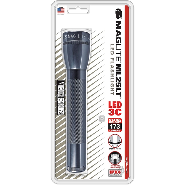Picture of Maglite Ml25lt 3-Cell C Gray Led Flashlight