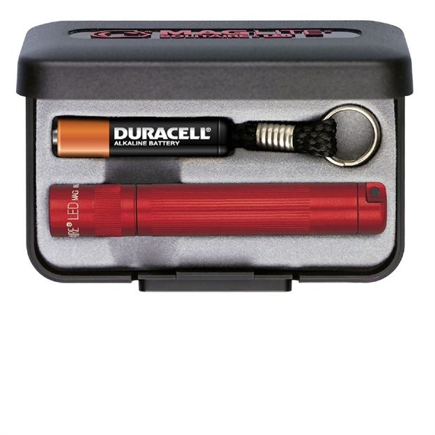 Picture of Maglite Solitaire Led Aaa Flashlight Presentation Box Red J3A032 038739600338