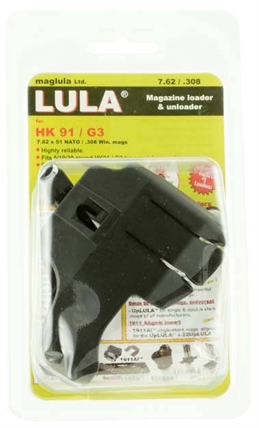 Picture of  Maglula Lu25b Lula Loader & Unloader Made OF Polymer With Black Finish For 308 Win, 7.62X51mm Nato HK 91, G3 858003000257