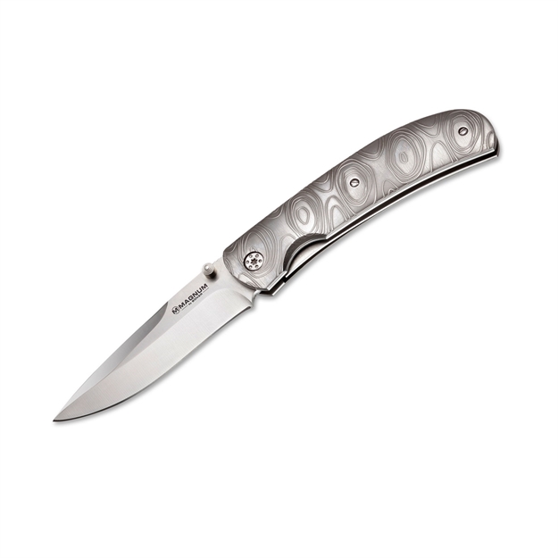 Picture of Magnum Festive Fldg Knife-3.5In Blade-Stainless Steel Hndl