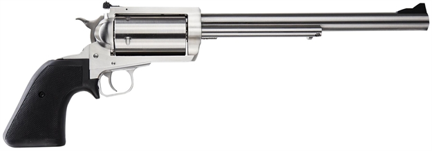 Picture of Magnum Research Bfr4570 Bfr Long Cylinder Large Frame 45-70 Gov 5 Shot, 10" Brushed Stainless Steel Barrel, Cylinder & Frame, Black Rubber Grip, Exposed Hammer BFR45-70