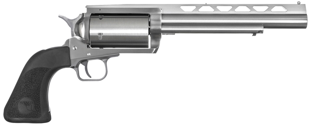Picture of  Magnum Research Bfr45lc4106 Bfr  Sao 45 Colt (Lc) OR 410 Gauge, 7.50" Vent Rib Barrel, 6Rd Cylinder, Brushed Stainless Steel, Black Hogue Rubber Grip