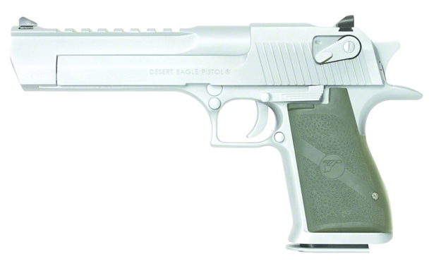 Picture of Magnum Research Desert Eagle Mark Xix Semi Auto Pistol 50 Ae, 6 In, Syn Grp, 7+1 Rnd, Full SZ Chrome Frame
