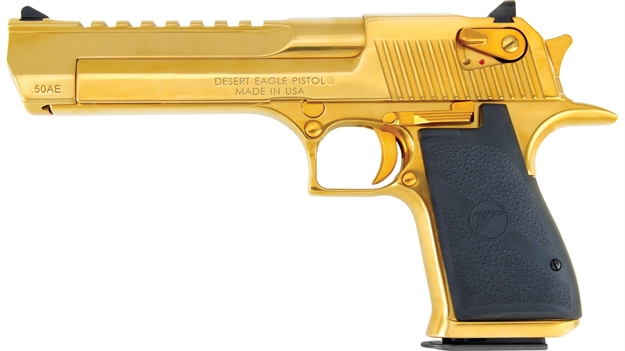 Picture of DE Mk19 50Ae 6" Gold/Titanium