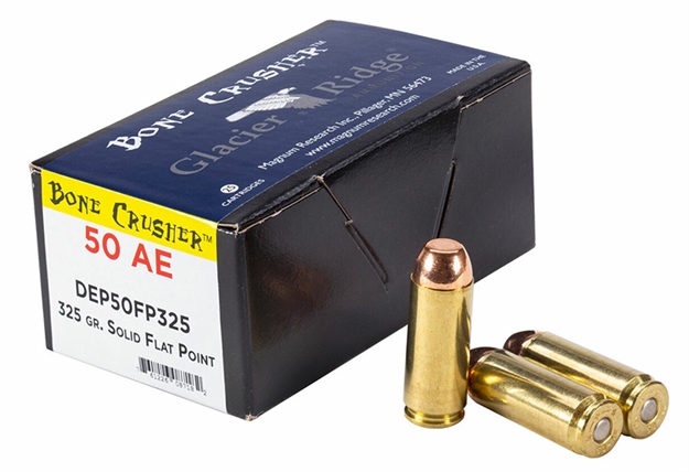 Picture of Magnum Research Dep50fp325 Bonecrusher  50Ae 325Gr Flat Point 25 Per Box/20 Case DEP50FP300 761226087182