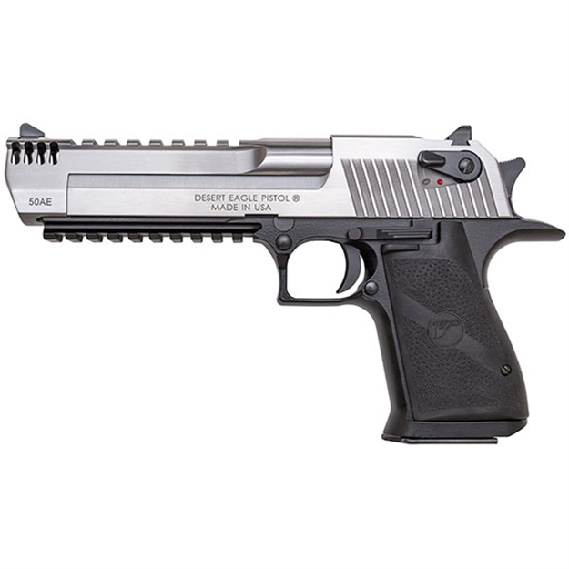 Picture of  Magnum Research De50asimb Desert Eagle Mark Xix L6 50 AE 6" 7+1 Black Hardcoat Anodized Aluminum Frame Stainless Steel Slide Black Polymer Grip 761226087946
