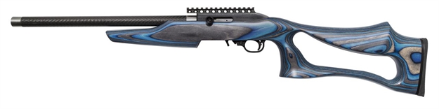Picture of  Magnum Research Sseb22g Magnum Lite Switchbolt Full Size 22 LR 10+1 17" Black Anodized Carbon Steel/Threaded Barrel, Black W/Integral Scope Base Receiver/ Blue Fixed Thumbhole Stock, Right Hand 761226089063