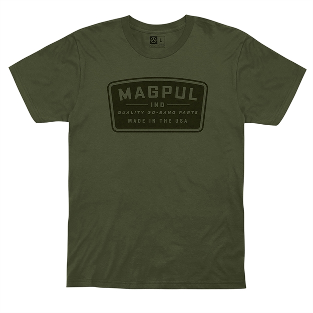 Picture of  Magpul Mag1111-316-M GO Bang Parts  Olive Drab Cotton Short Sleeve Medium