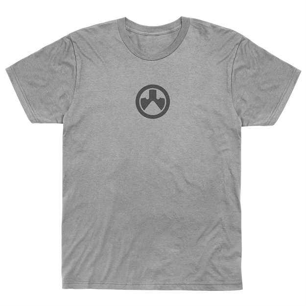Picture of  Magpul Mag1115-030-S Icon Logo Cvc  Athletic Gray Heather Cotton/Polyester Short Sleeve Small