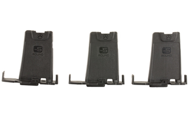 Picture of  Magpul Mag285-Blk Pmag Minus Limiter 5.56X45mm 5Rd Compatible W/ Pmag Ar/M4 Gen M3 Mags Black Polymer/ 3 Per Pack 873750008080