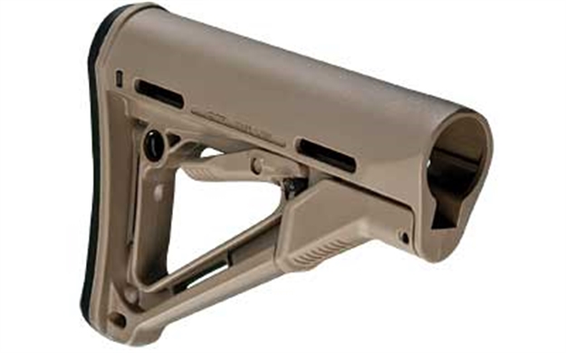 Picture of Magpul Mag310fde Ctr Carbine Stock Flat Dark Earth Synthetic For Ar-15, M16, M4 With Mil-Spec Tube (Tube Not Included) MAG310-FDE 873750001517