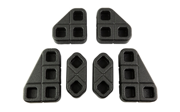 Picture of  Magpul Mag1366-Blk Daka Block Kit Angled, Includes 45 Degree Blocks (2), 45/90 Degree Blocks (2) & 30/60 Degree Blocks (2), Black Polypropylene, Fits Magpul Daka Cases/Organizer Systems 840815145783
